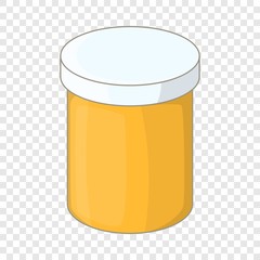 Bottle with tablets icon. Cartoon illustration of bottle with tablets vector icon for web design