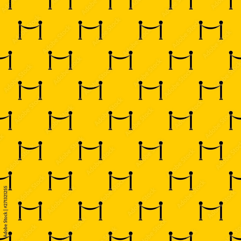 Poster column with ribbon pattern seamless vector repeat geometric yellow for any design
