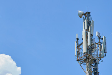 Base station network operator. 5G. 4G, 3G mobile technologies.