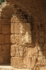 ancient ruins of old castle at medieval