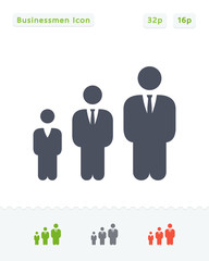 Businessmen Hierarchy - Sticker Icons