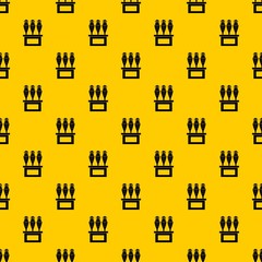 Antique jugs pattern seamless vector repeat geometric yellow for any design