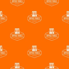 Office tool pattern vector orange for any web design best