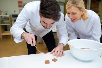 chefs making toffee sauce