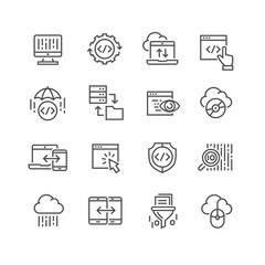 icons set of search engine optimisation