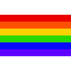 Rainbow Heart Flag Colored LGBT Pride for Lesbian Gay Bisexual and Transgender Design Element