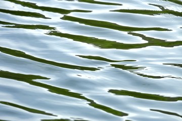 Blurred water surface with water waves and a zigzag pattern for background backdrop 