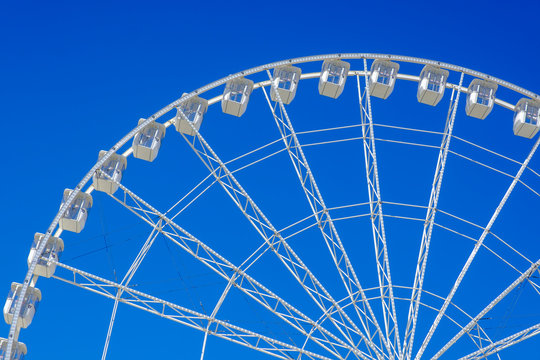 France, Marseille, big wheel at the Museum of European and Mediterranean Civilizations, MuCEM