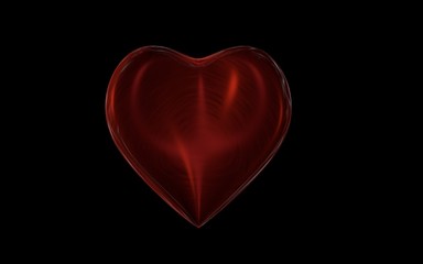 Corazon rojo cristal