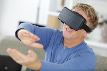 business augmented reality technology and cyberspace concept