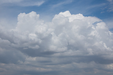 Gorgeous white clouds on blue sky