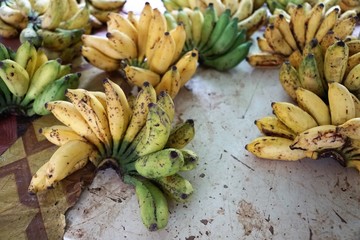 Bananen auf einem Markt in Afrika