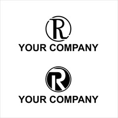  R Logo Template Design Vector