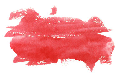background red watercolor brush stroke