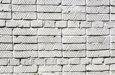 White brick wall as background texture