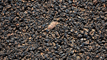 new asphalt. road surface. fine stone background