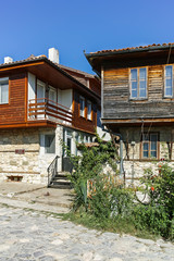 Fototapeta na wymiar Typical Street in old town of Nessebar, Burgas Region, Bulgaria