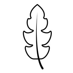 leaf botanical foliage icon outline