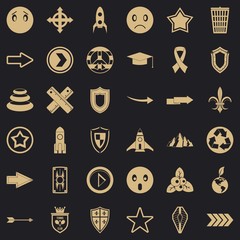 Brand icons set. Simple set of 36 brand vector icons for web for any design