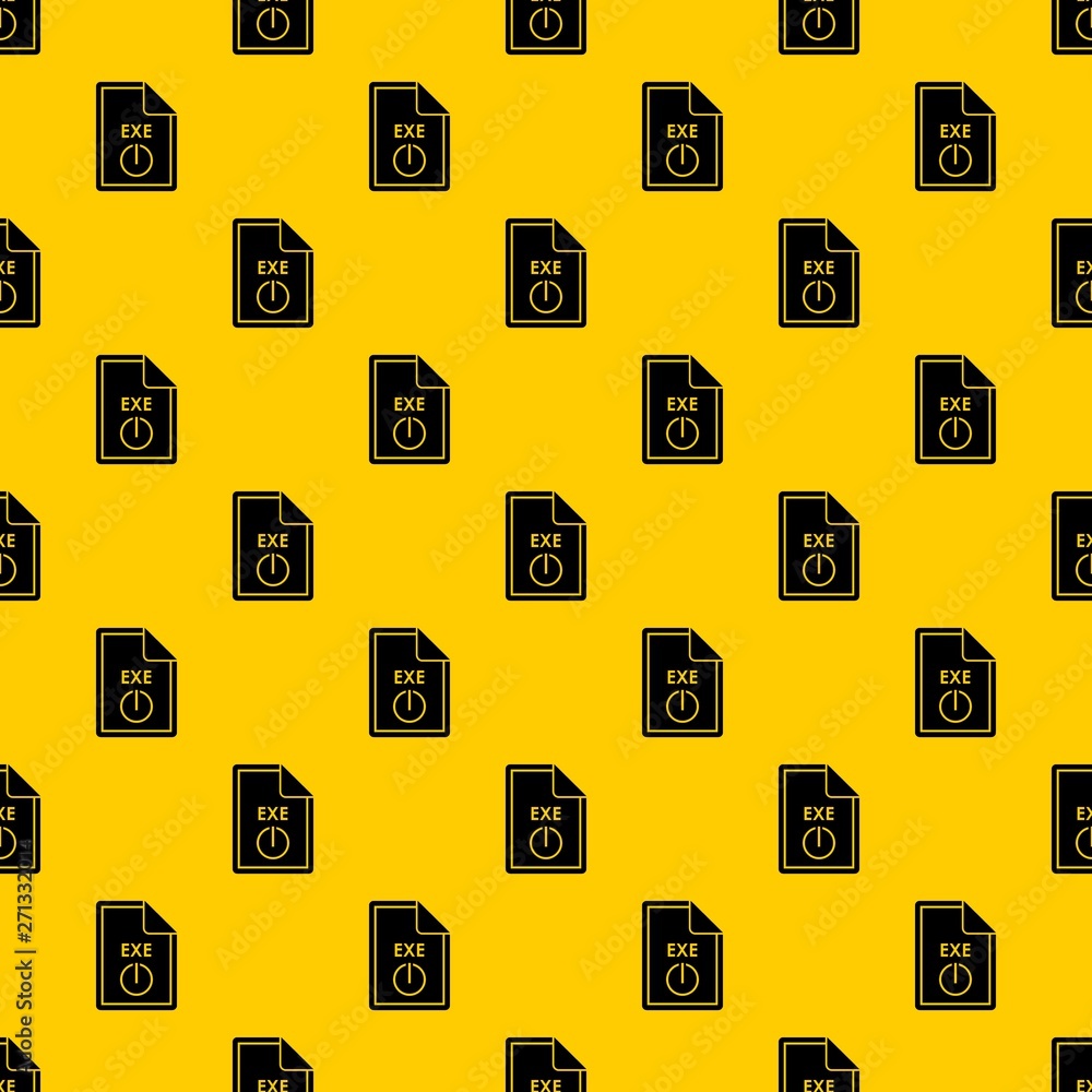 Poster file exe pattern seamless vector repeat geometric yellow for any design
