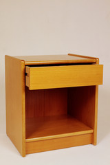 Wooden table for study room, briefcase and other necessities