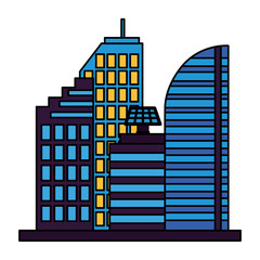 Obraz premium skyscrapers city urban buildings exterior