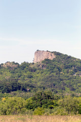 Fototapeta na wymiar Hegyestu mountain in the Balaton uplands