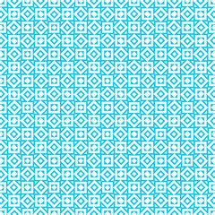 Blue and white pattern with simple geometric ornament