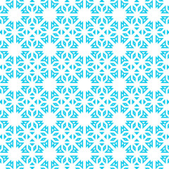 Blue and white pattern with simple geometric ornament