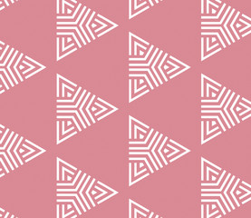 Pink and white pattern with geometric simple design, texture for girl