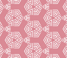 Pink and white pattern with geometric simple design, texture for girl