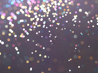 Abstract Illustration - Glowing Pink Particles, soft shapes with blurred background. Magical fantasy background image, vibrant transparent glowing spots. Colored circles, digital modern artwork.