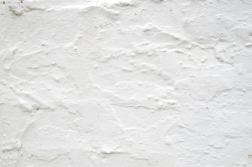 New white painted old plaster on wall