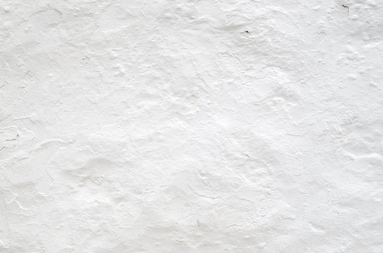 New white painted old plaster on wall