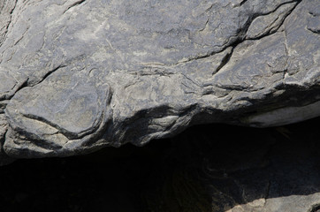 Sea stones on the beach.