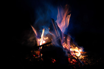 outdoor campfire
