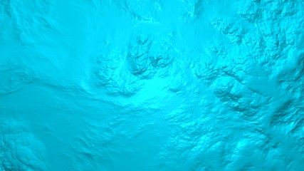 3D illustration of abstract volume background, blue colored jelly liquid with waves.