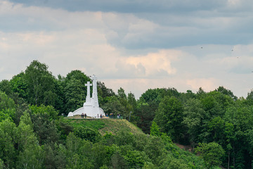 The three crosses monument in Vilnius