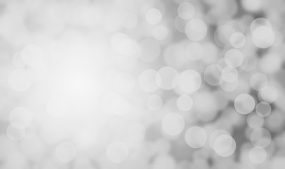 Abstract silver bokeh style illustration design background