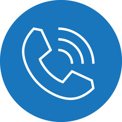 Phone Service Signal Outline Icon