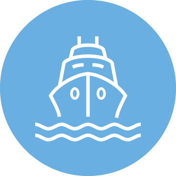 recommend clip art: Ship Ocean Cruise Outline Icon