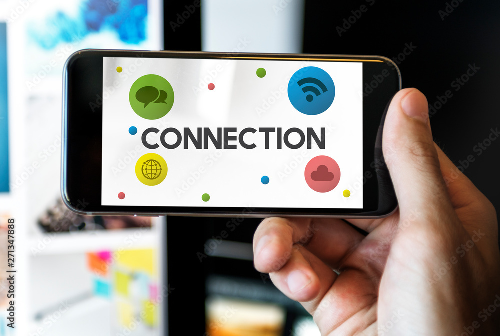 Poster media connection on a phone