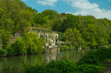 Fototapeta premium Canoes River Avon