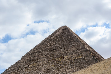 Fototapeta na wymiar The great pyramid of Cheops in Giza plateau. Cairo, Egypt