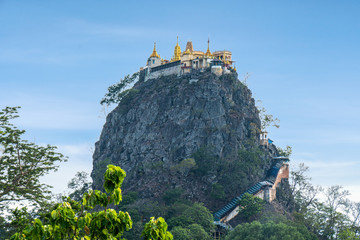 mount POPA in Mandalay Myanmar