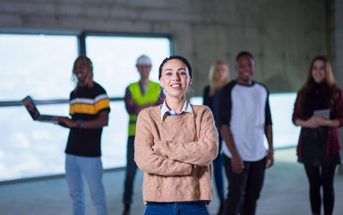 portrait of young casual business woman