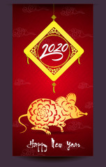 Happy New Chinese Year 2020 year of the Rat - year of the mouse