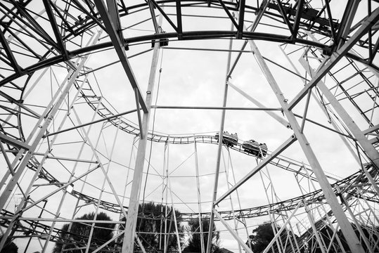 Roller Coaster Ride At Royal Melbourne Show, Victoria