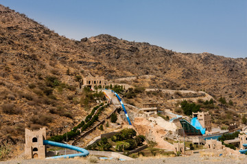 The abandoned amusement park in the mountains near Taif, Saudi Arabia