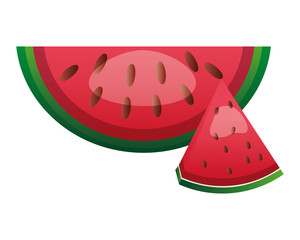 watermelon slice fresh fruit